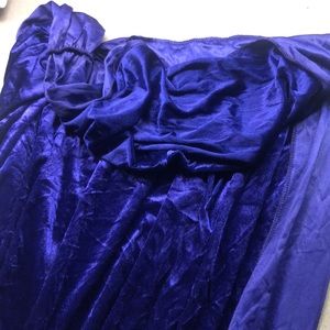 Purple velvet cloak with hood